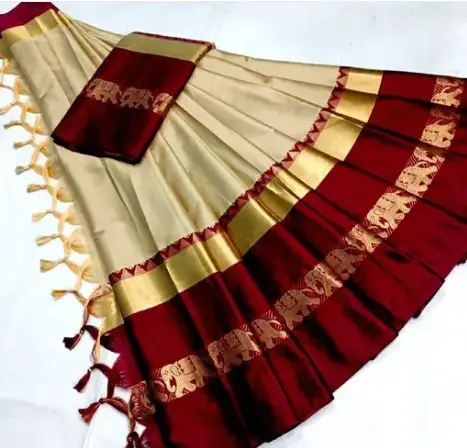 Hathi Design Silk Saree (Hathi Saree)